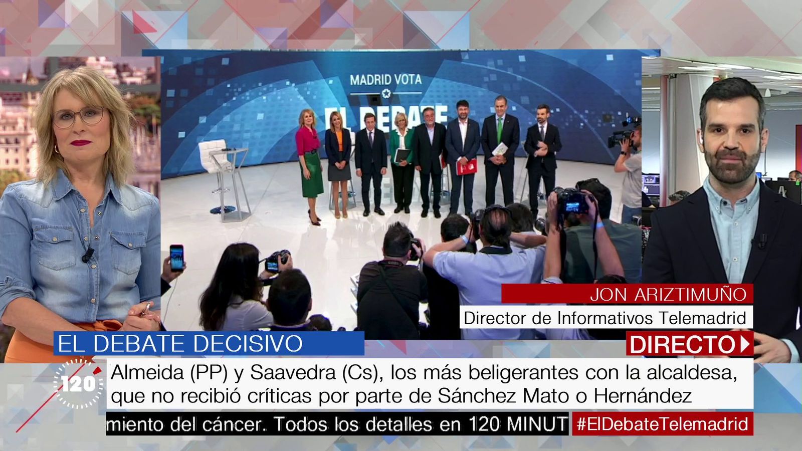 Lo que no se vio en el debate decisivo de Telemadrid