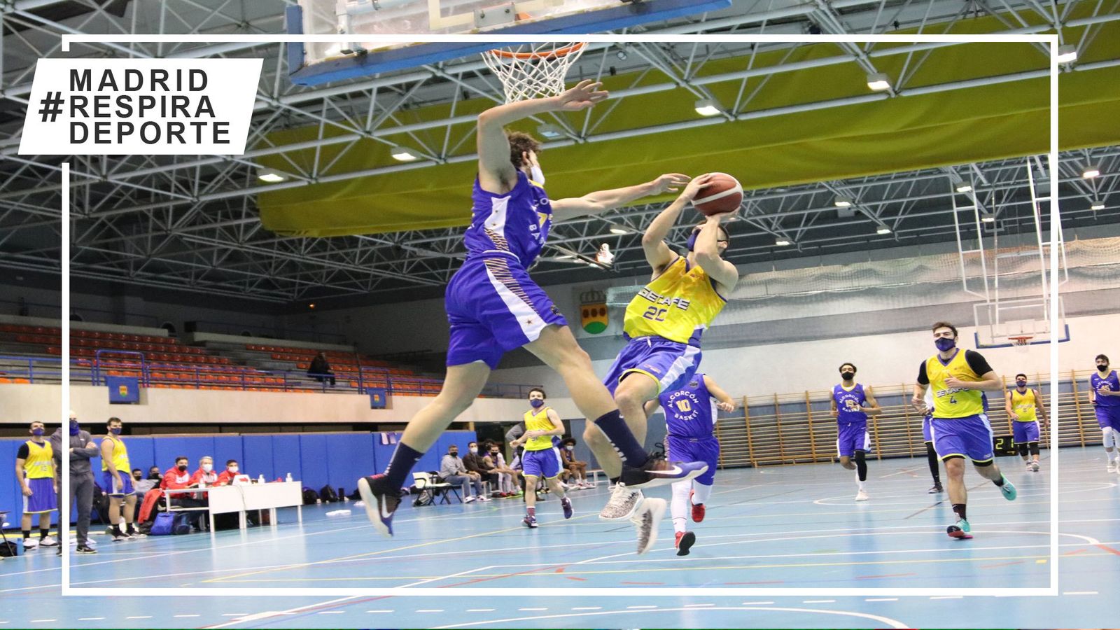 Partido de baloncesto en Madrid