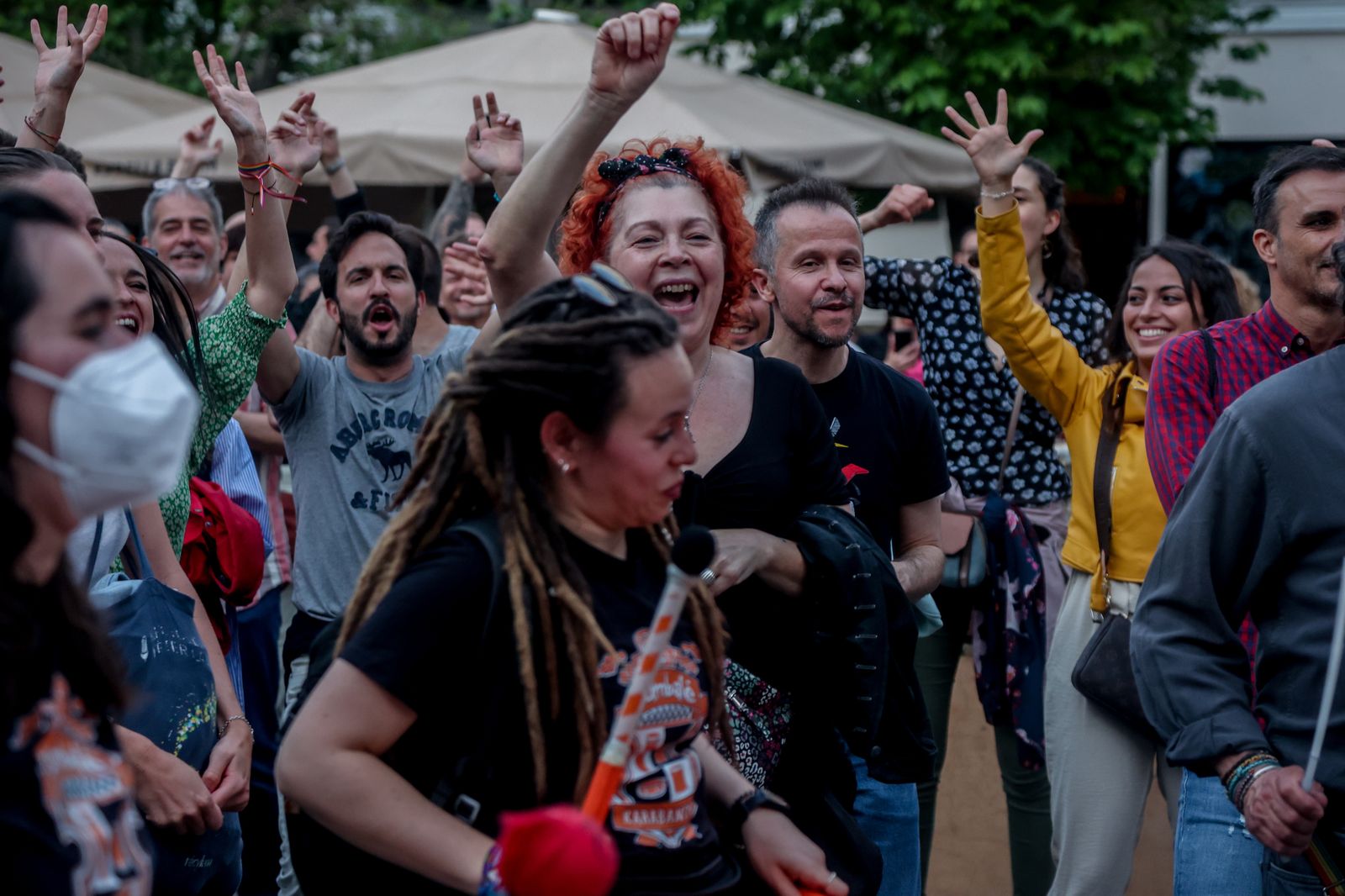 Clase abierta de swing y rock and roll en las fiestas de Malasaña 2022