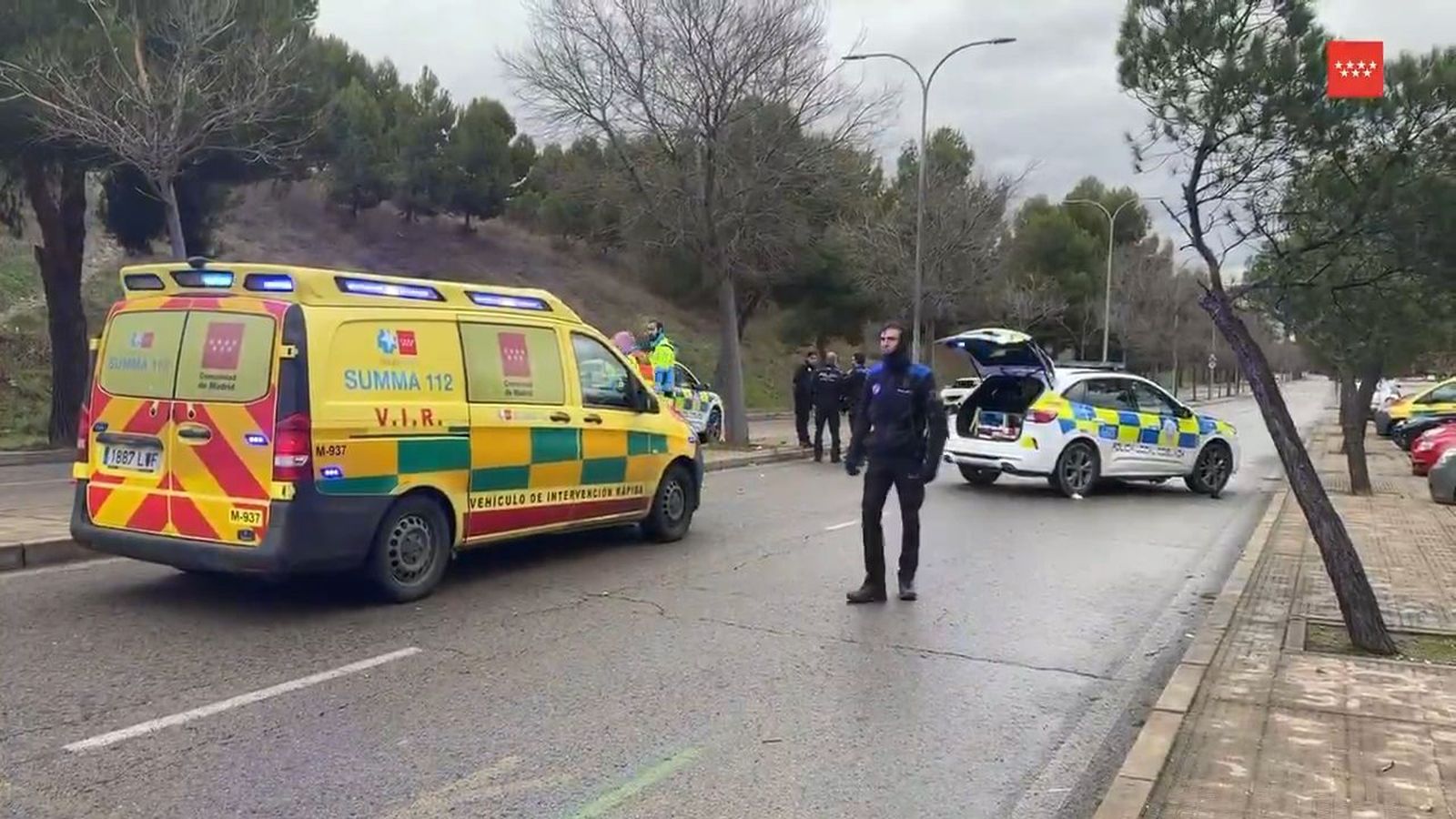 Accidente mortal de moto en Coslada