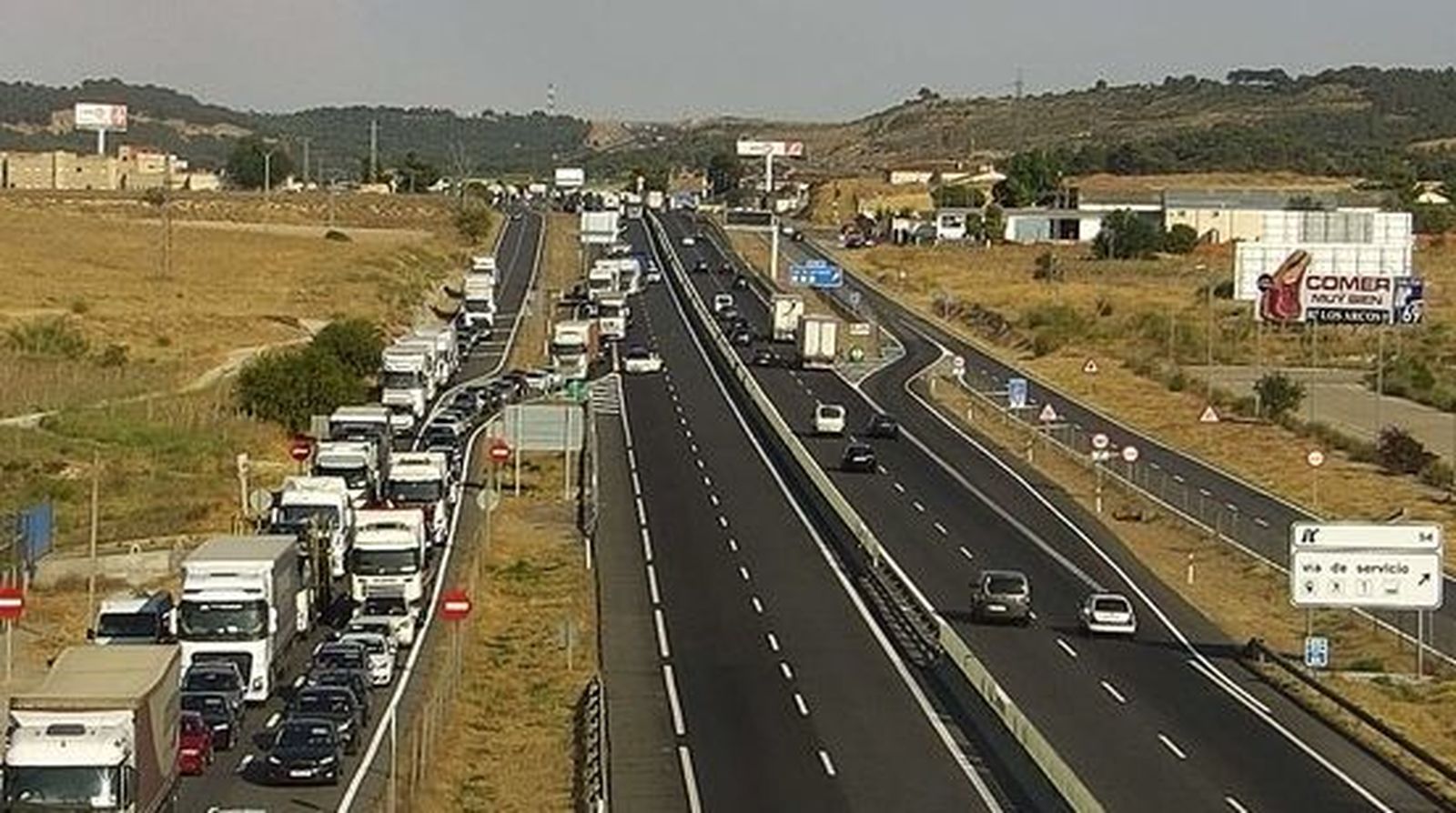 La A-4 a su paso por Aranjuez