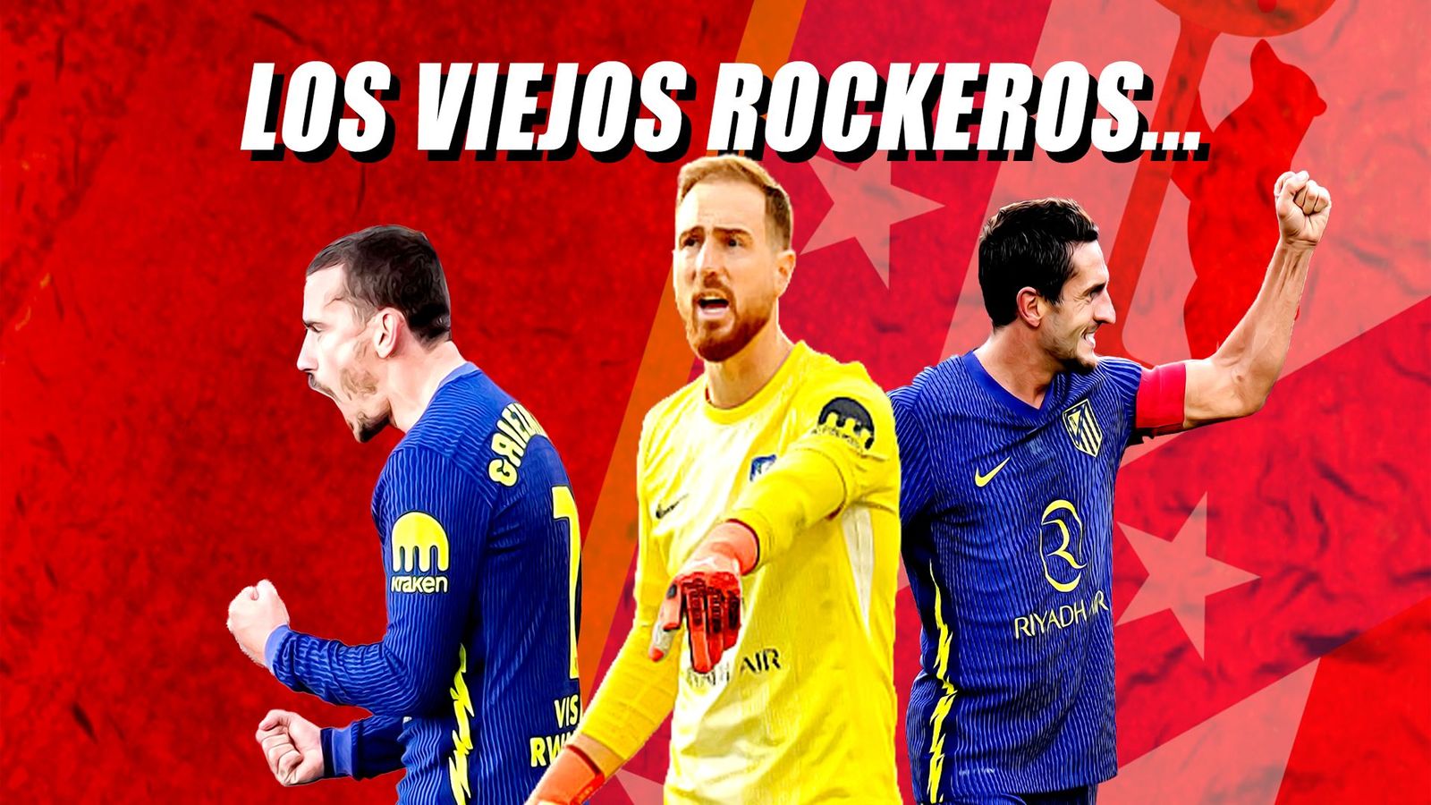 El Atlético de Madrid presume de su tridente de 'viejos rockeros'