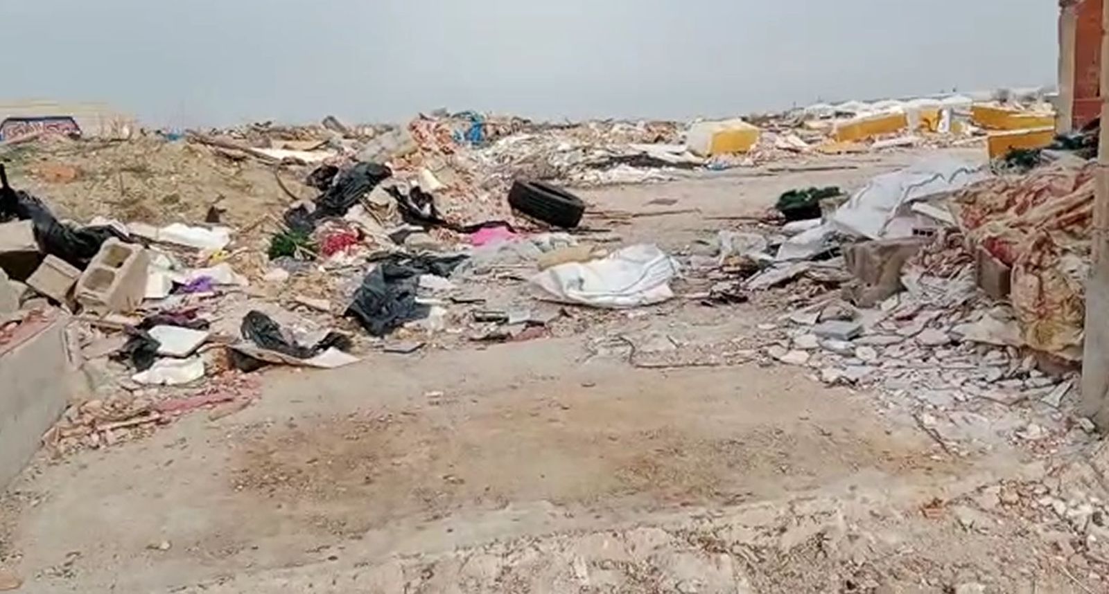 Nave abandonada en Alcorcón en la que estaban depositadas las 5 toneladas de amianto
