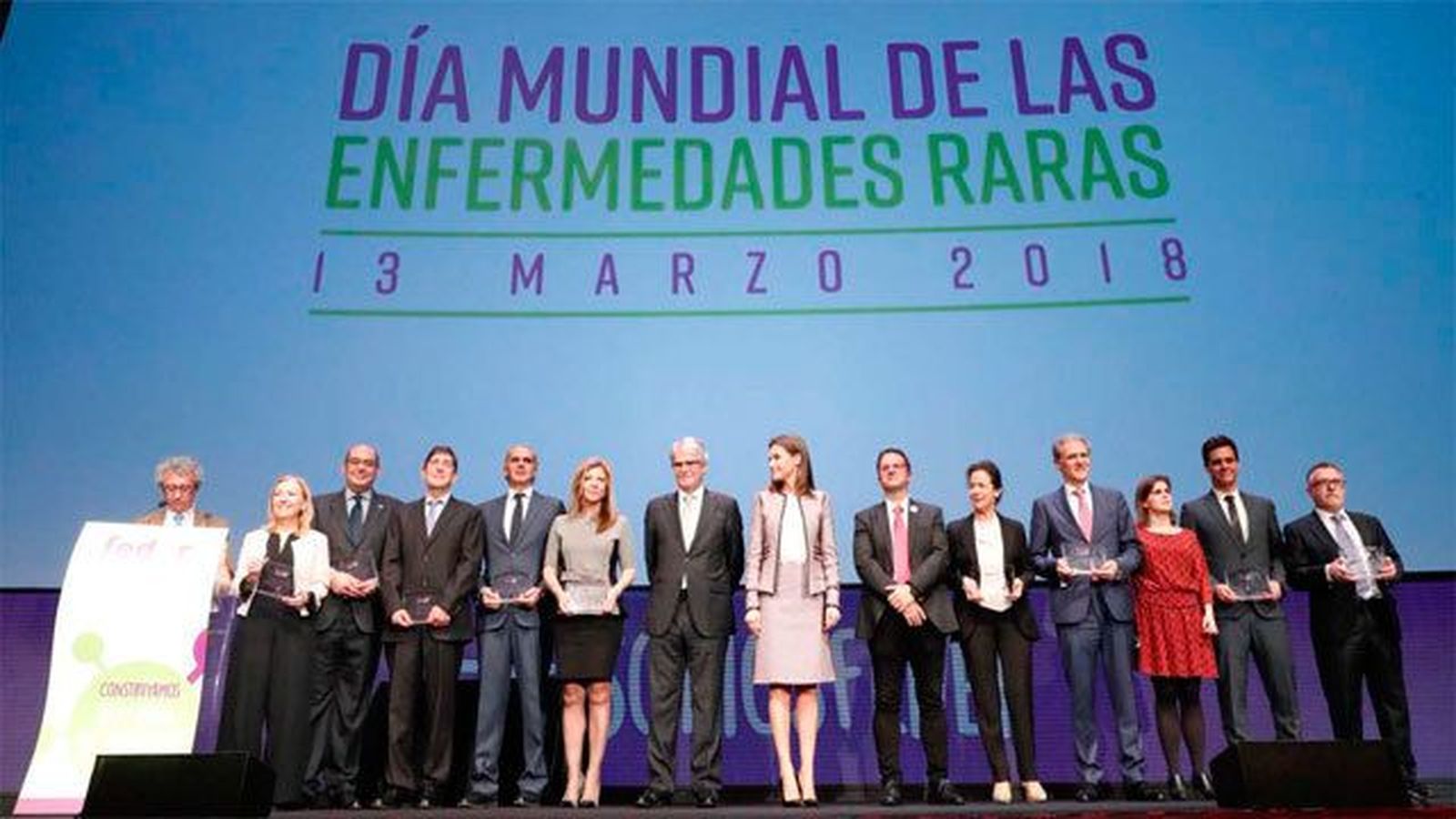 La reina reclama más visibilidad e investigación científica para las enfermedades raras