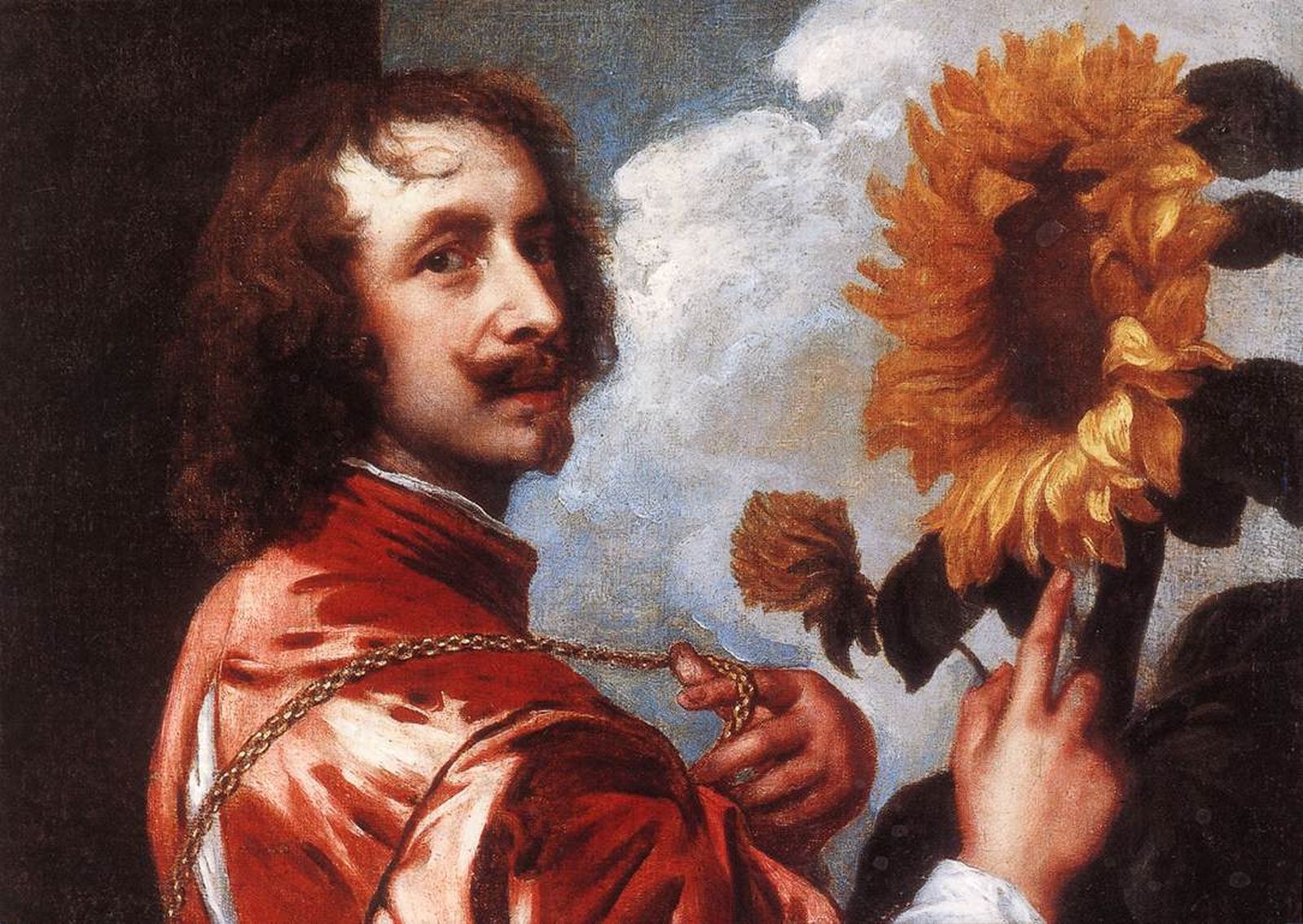 'Autorretrato con un girasol', de Anton van Dyck