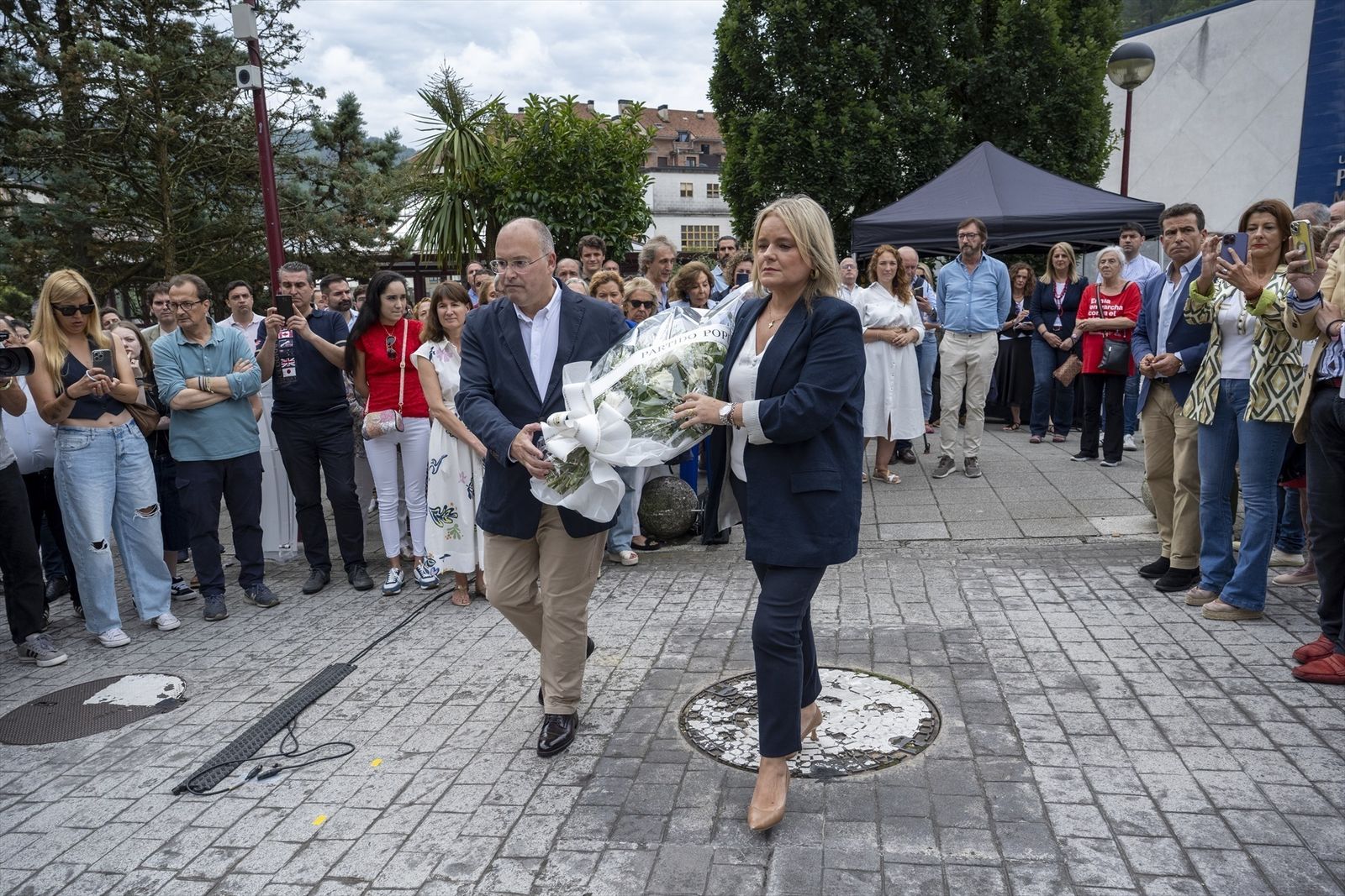 Homenaje a Miguel Ángel Blanco en Ermua.