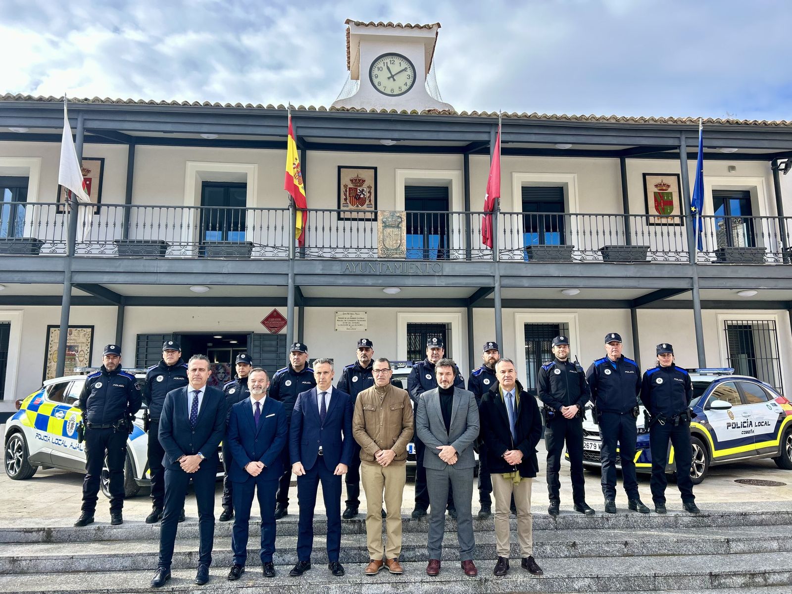 Presentación de la agrupación de las Policías Locales de Daganzo de Arriba,  Ajalvir y Cobeña