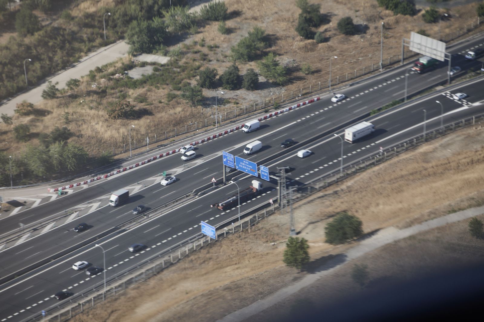 Control de tráfico en una carretera