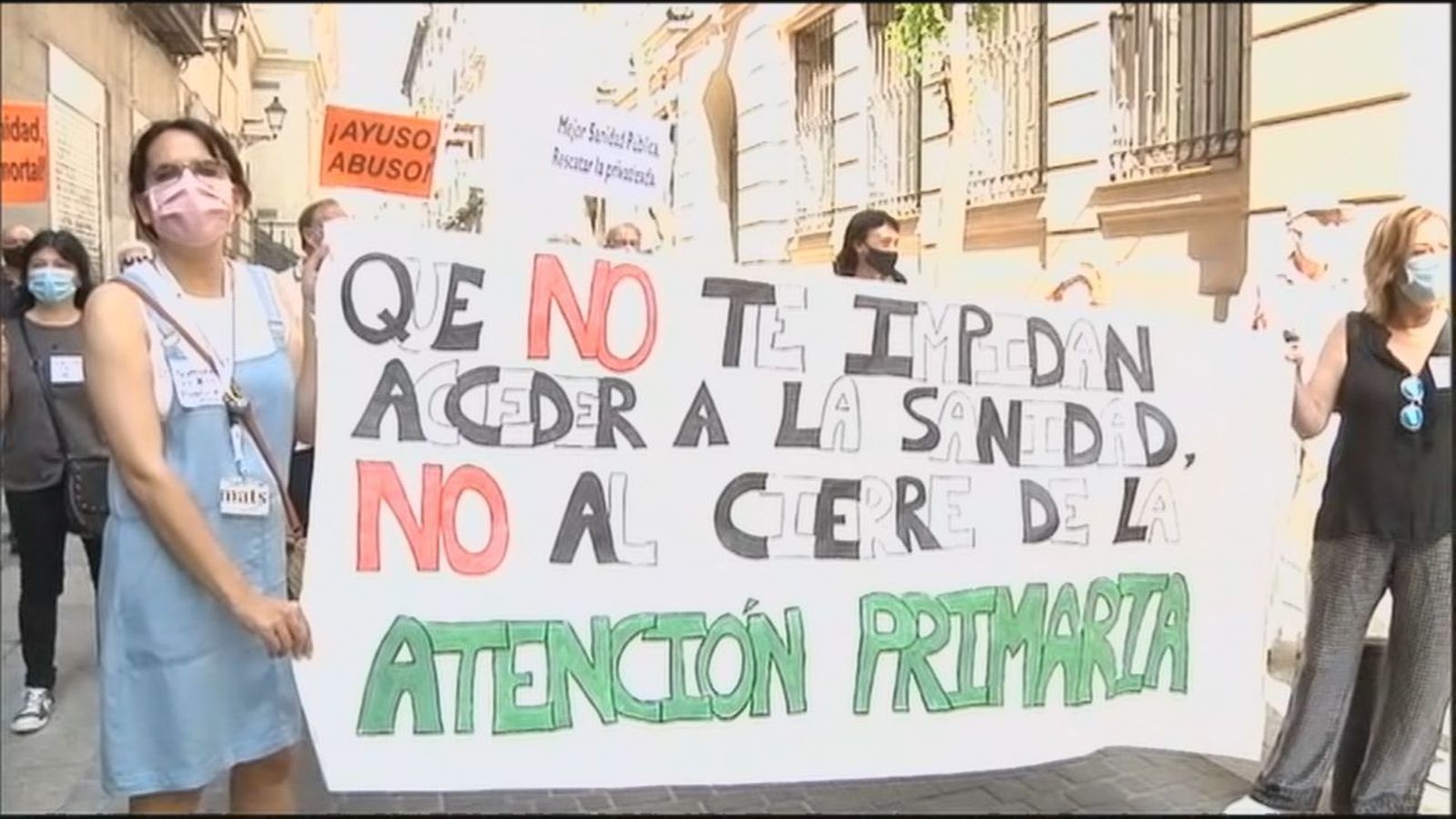 Protesta vecinal por el cierre de centros de salud en verano