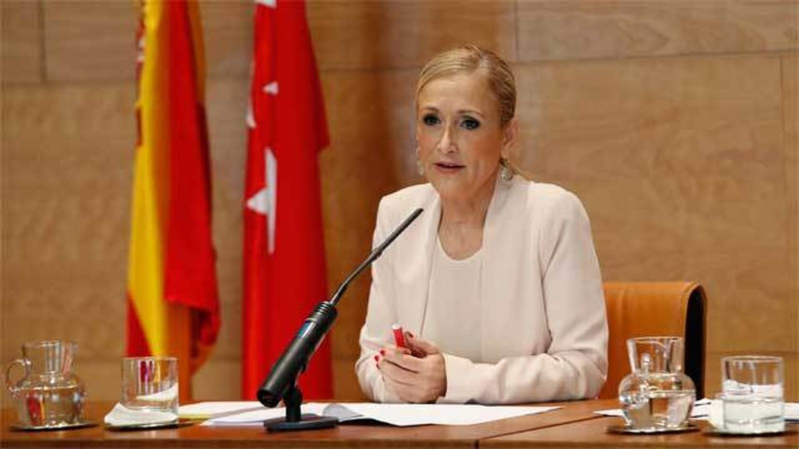 La presidenta de la Comunidad de Madrid, Cristina Cifuentes