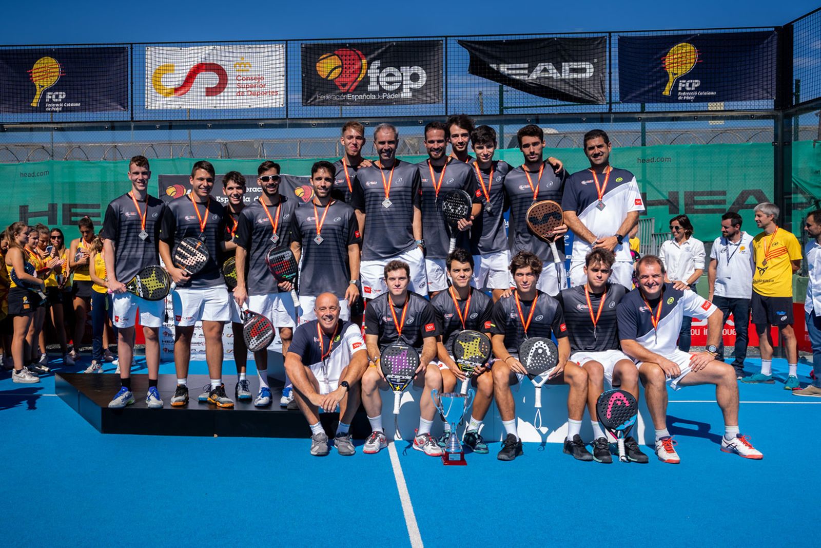 Equipo masculino de Madrid de de pádel