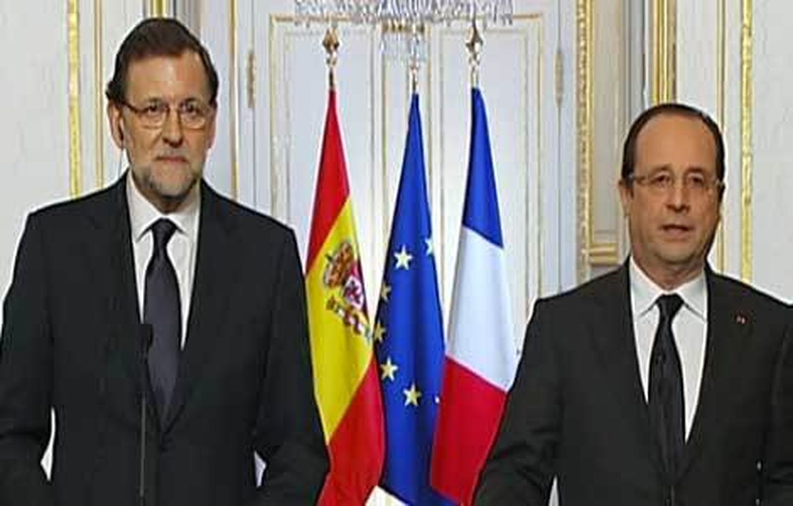Rajoy y Hollande