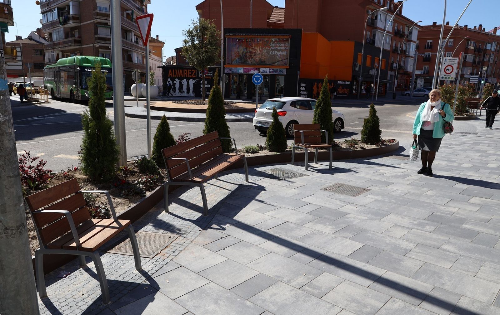 Entorno de la calle Leganés de Fuenlabrada