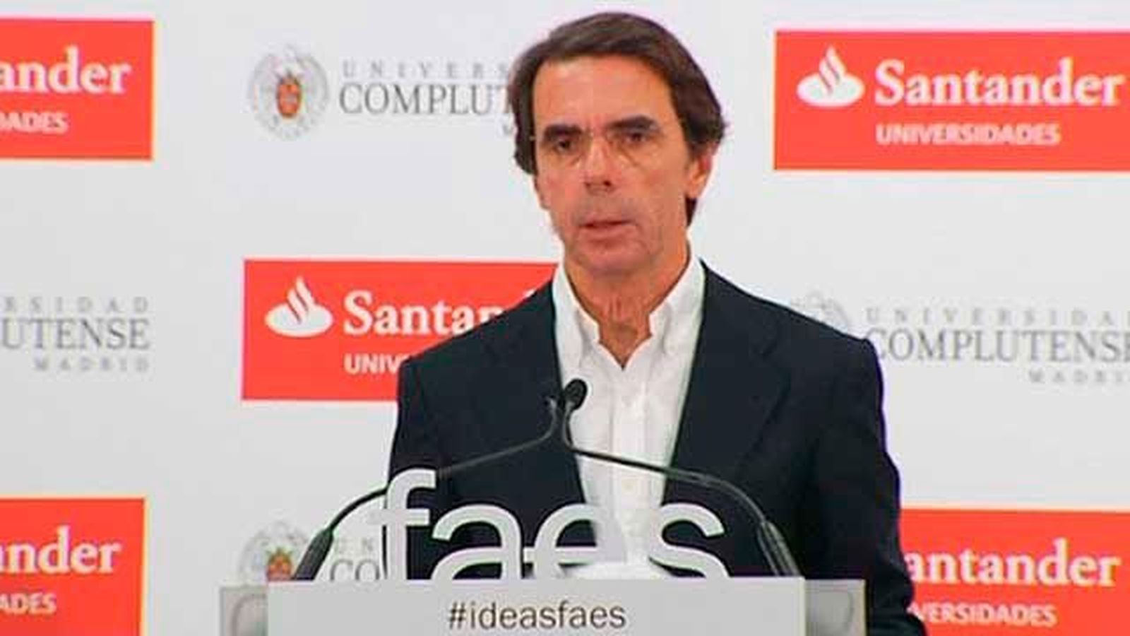 Aznar pide a Rajoy aplicar la ley "con normalidad" ante el referéndum catalanista