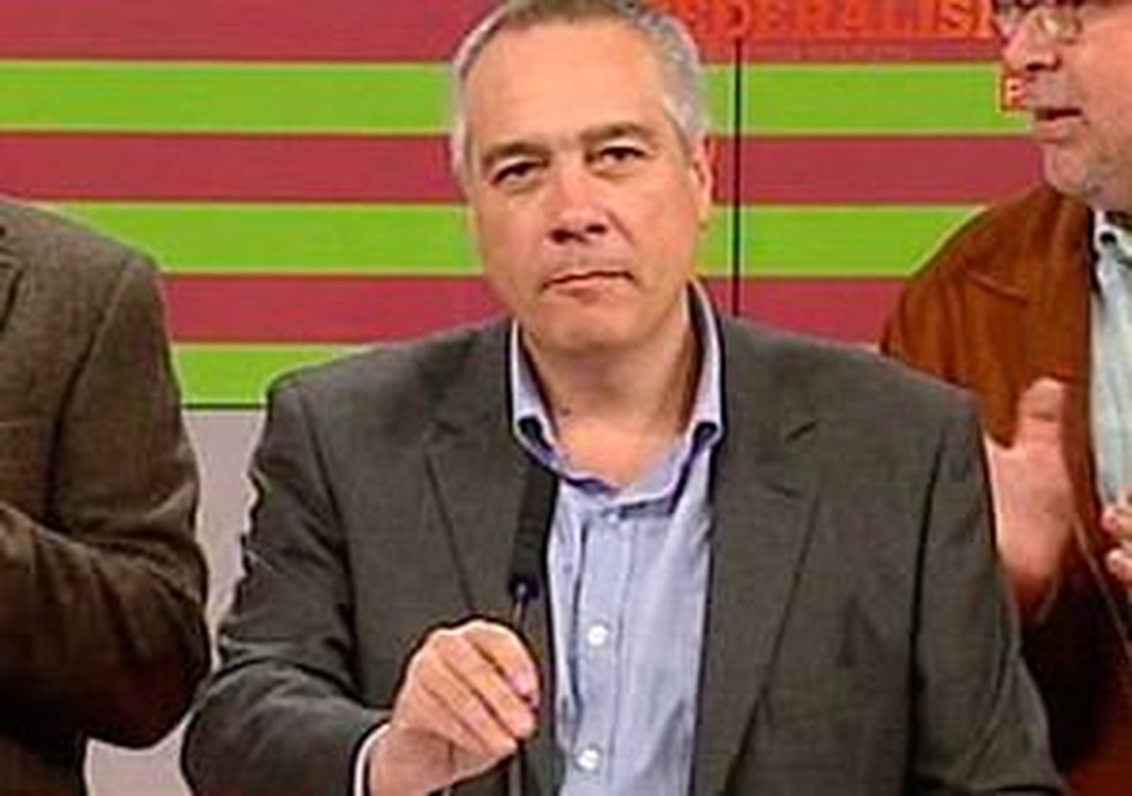 Pere Navarro en rueda de prensa Elecciones Cataluña 2012