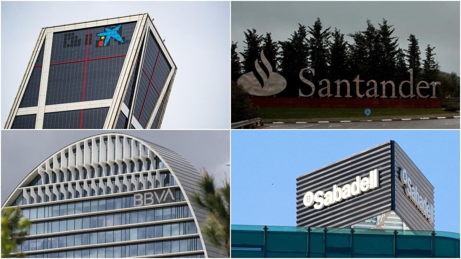 Algunos de los principales bancos espoañoles