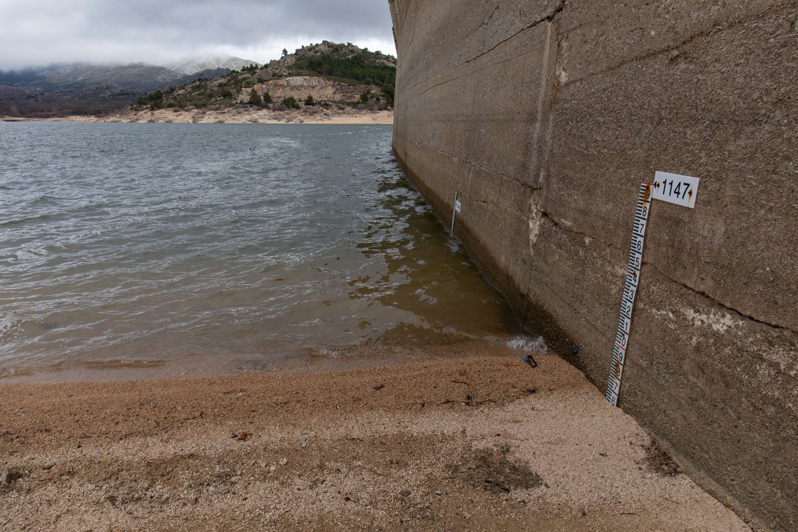 El embalse de Navacerrada a mediados de este mes de febrero