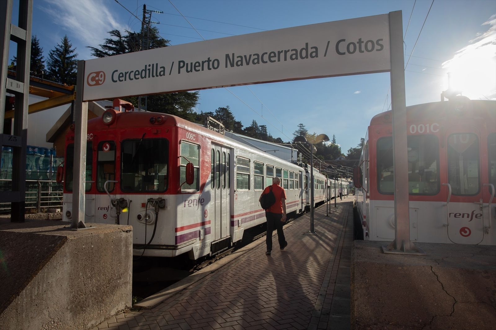 Andén de la estación de Cercedilla