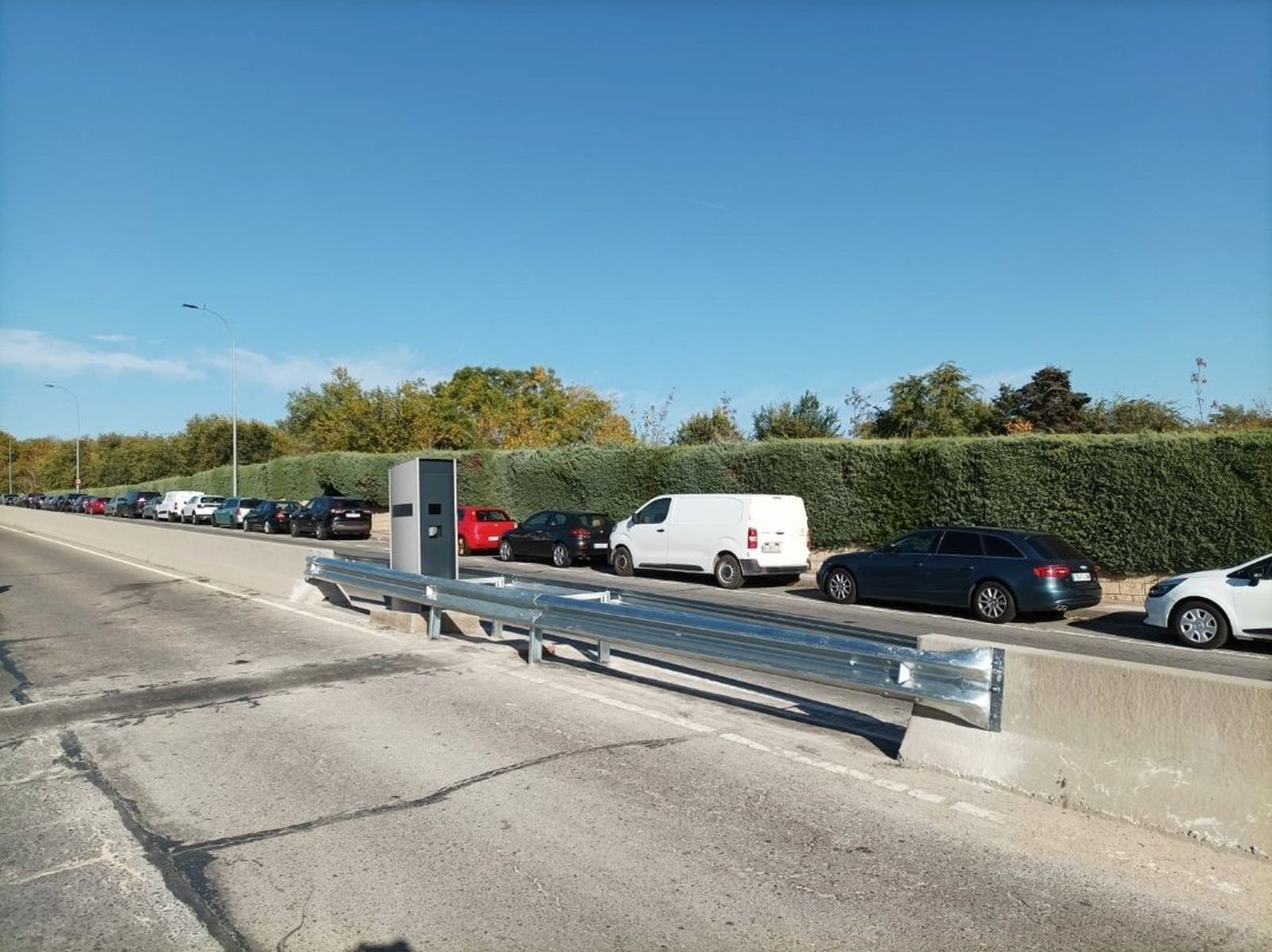 Radar en la Avenida Valdelaparra de Alcobendas