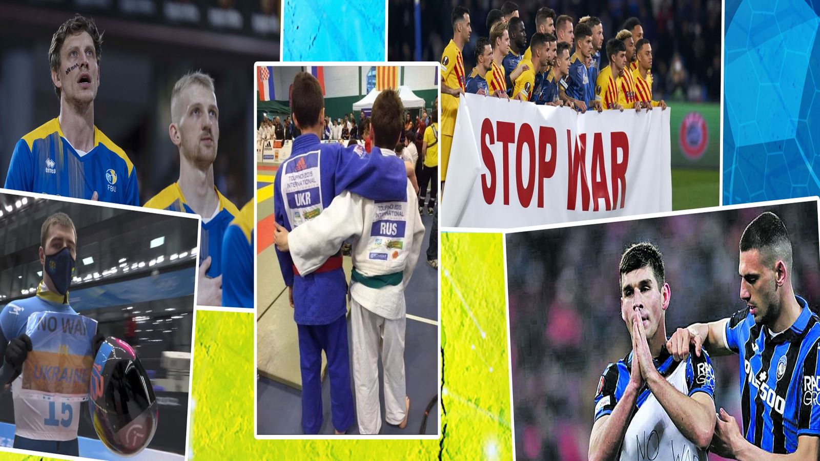 El deporte levanta la voz contra la guerra en Ucrania