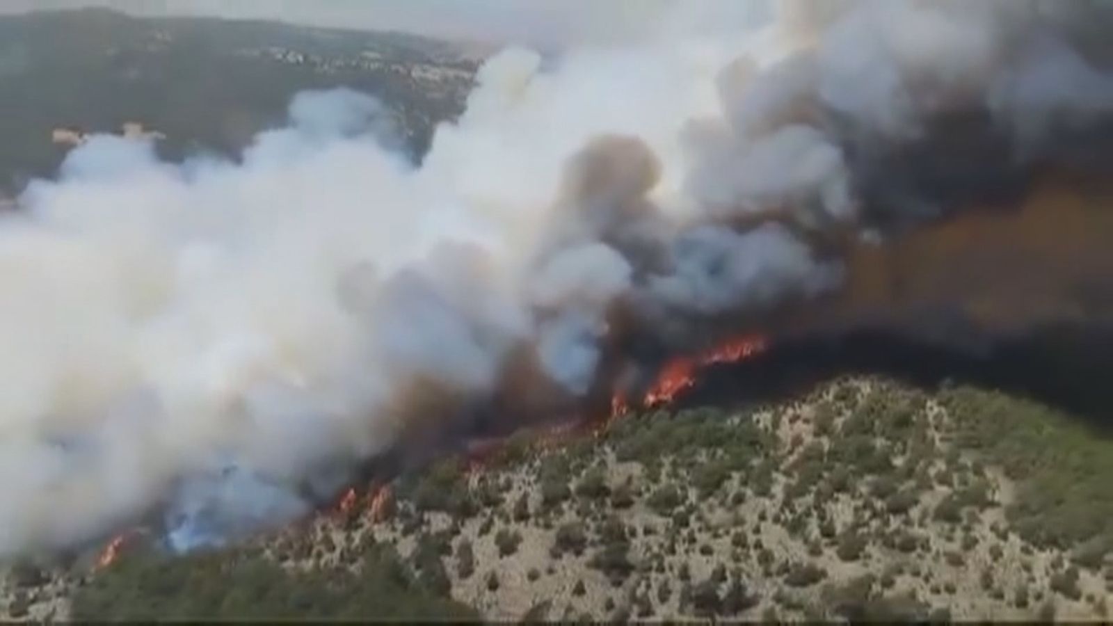 Incendio en Corbalán, Teruel