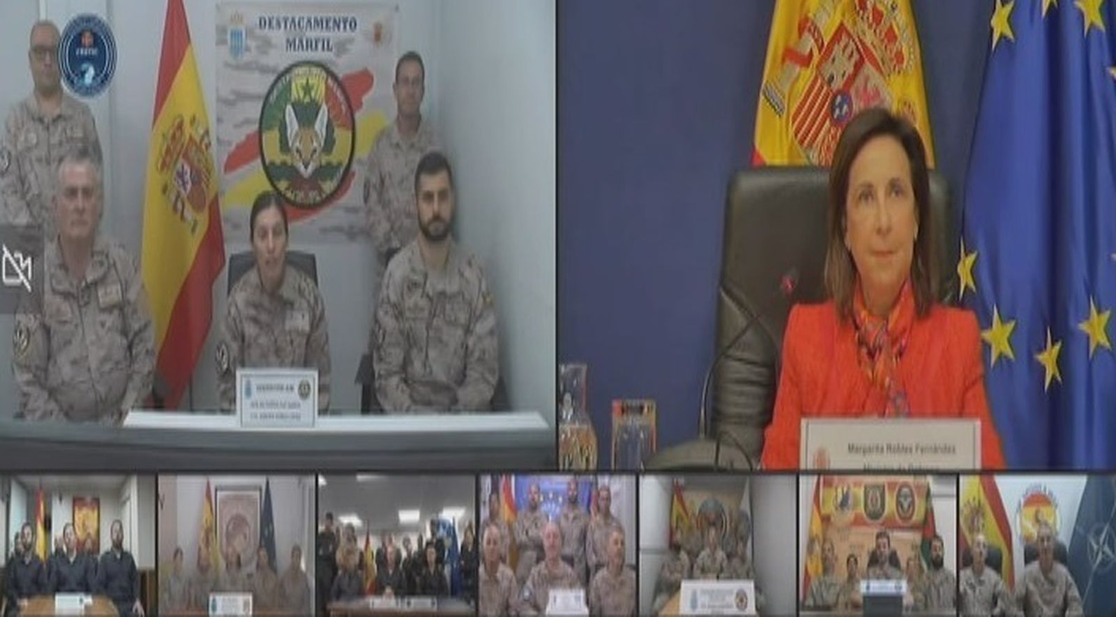 Mensaje de Robles a las tropas españolas en el exterior