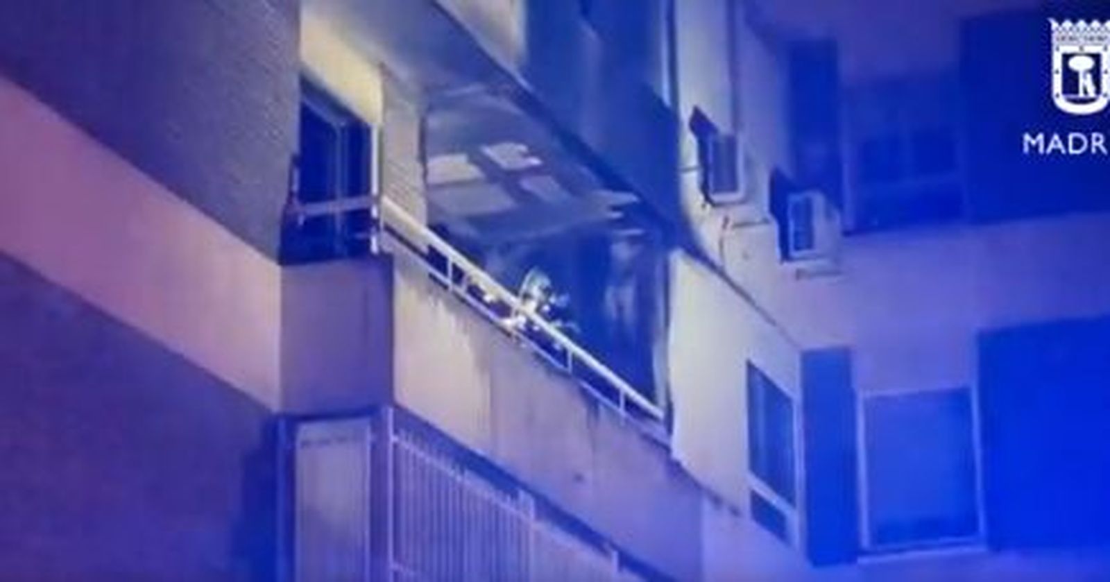 Incendio en un edificio del Barrio del Pilar