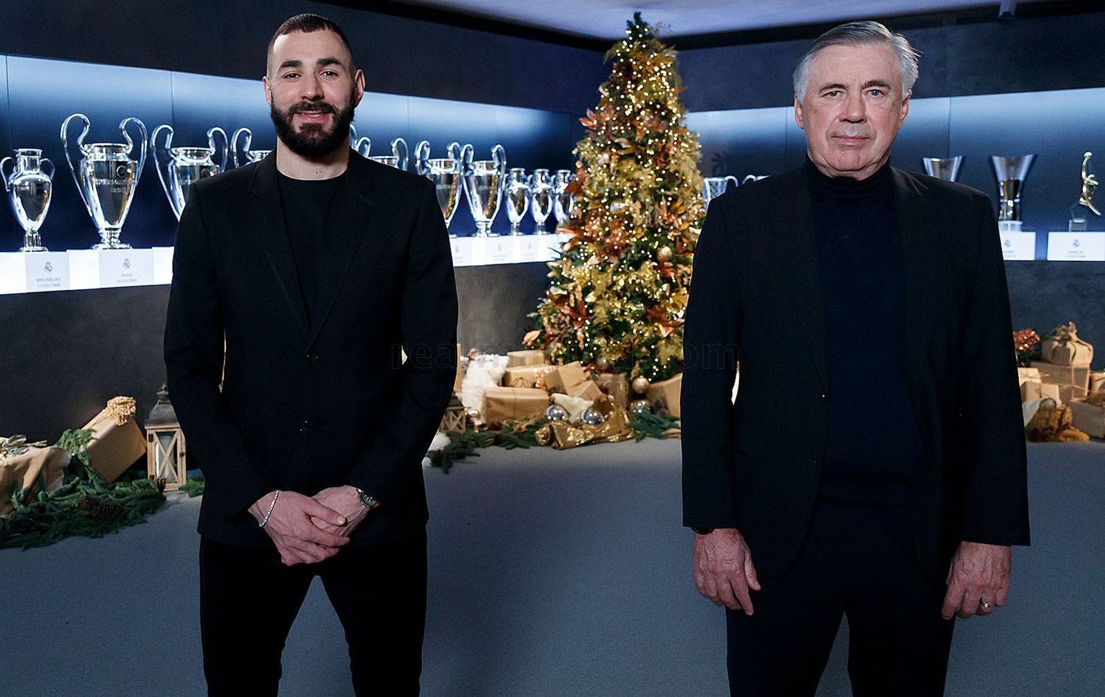Benzema y Ancelotti