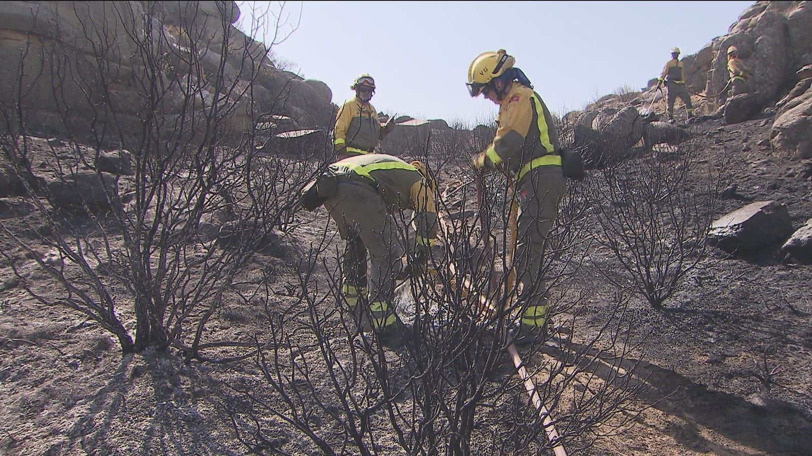 Los bomberos dan por controlado el incendio de El Berrueco