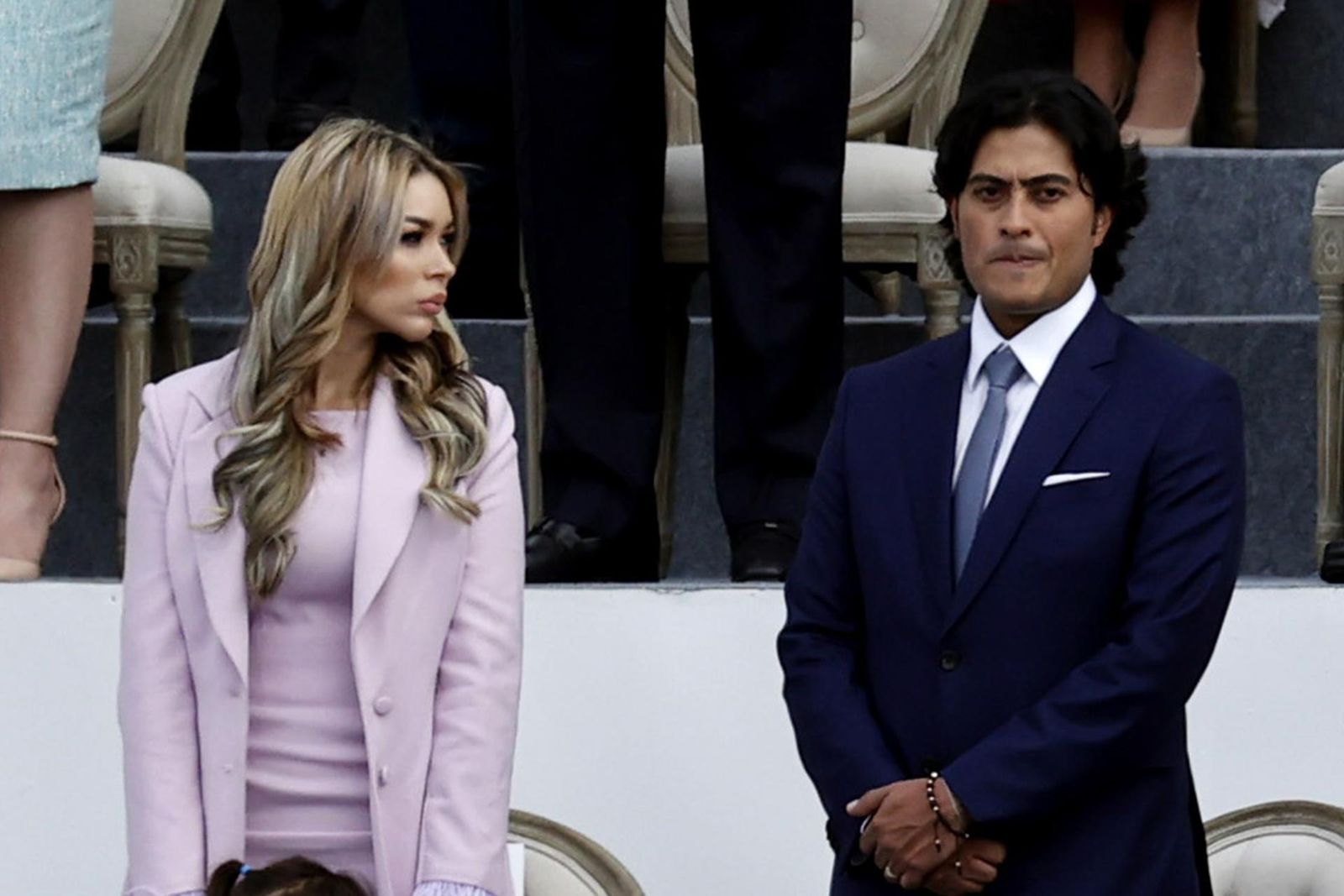 Nicolás Petro junto a su exesposa en 2022