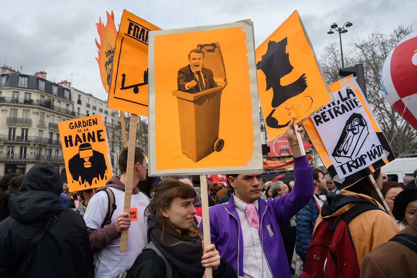 Protestas en Francia por las pensiones
