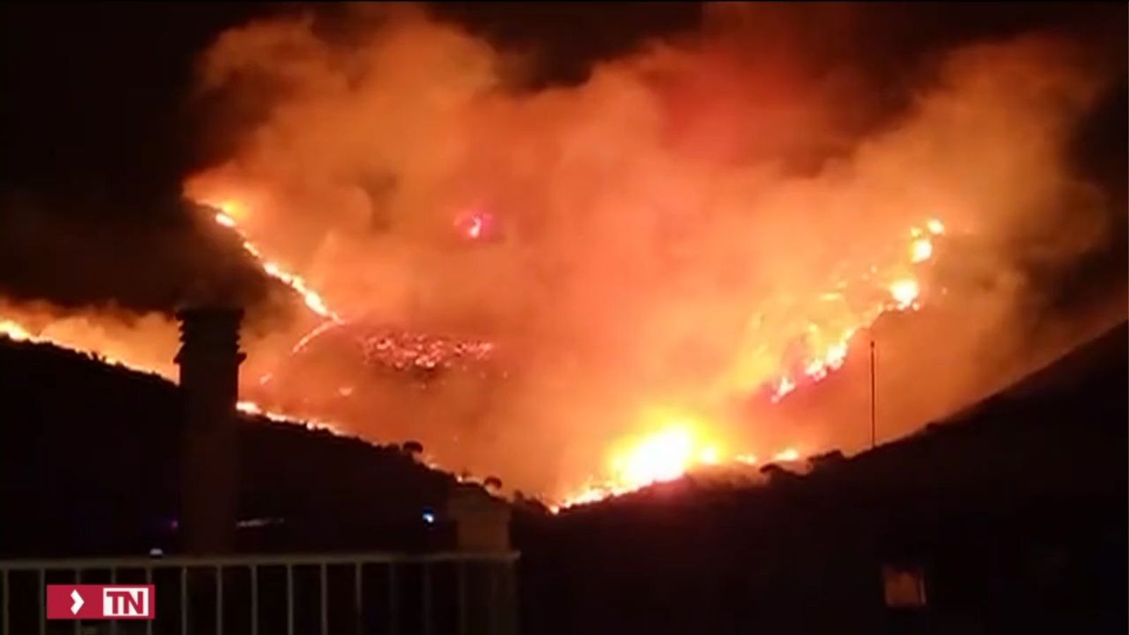 Incendio en Girona
