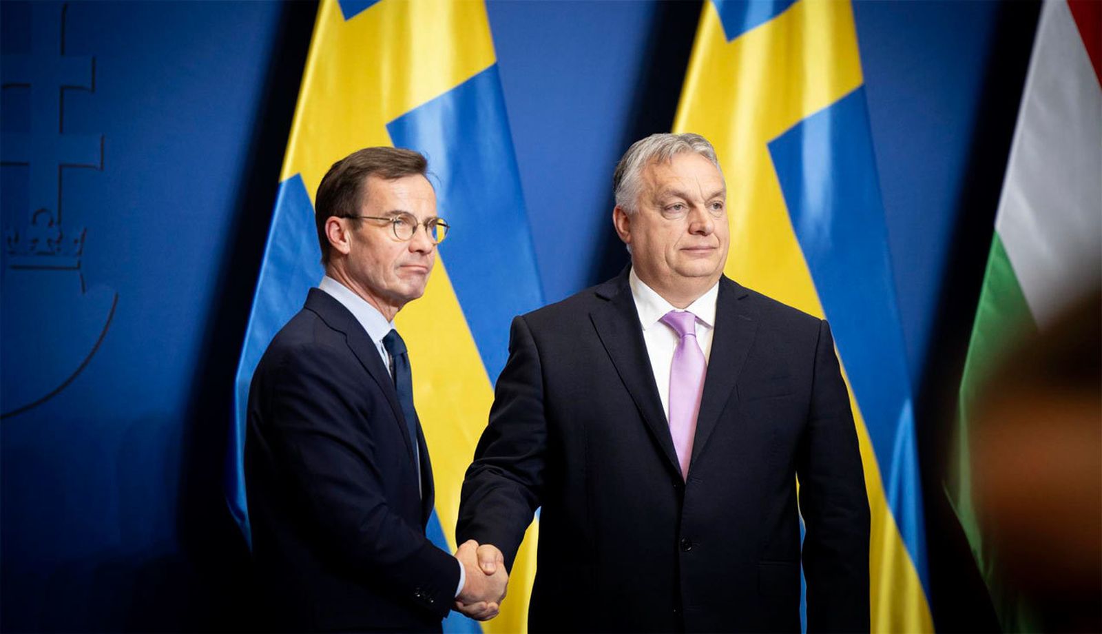 Los primeros ministros de Suecia y Hungría, Ulf Kristersson y Viktor Orban