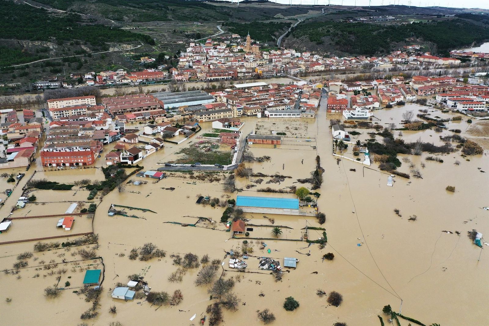 Inundaciones y una segunda víctima mortal en Navarra por la crecida del río Ebro