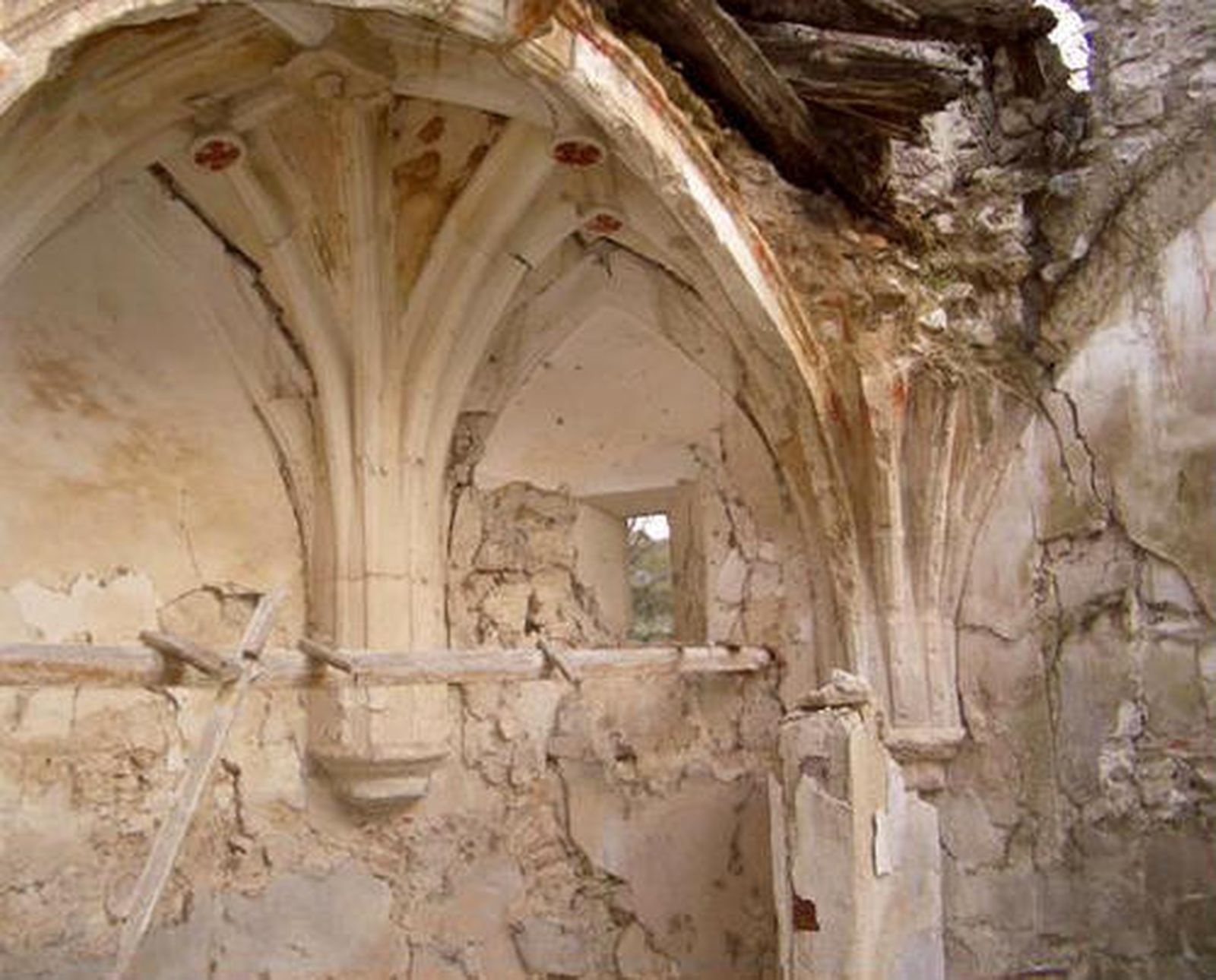 Detalle de la bóveda de la ermita de Orcález, en  Santorcaz