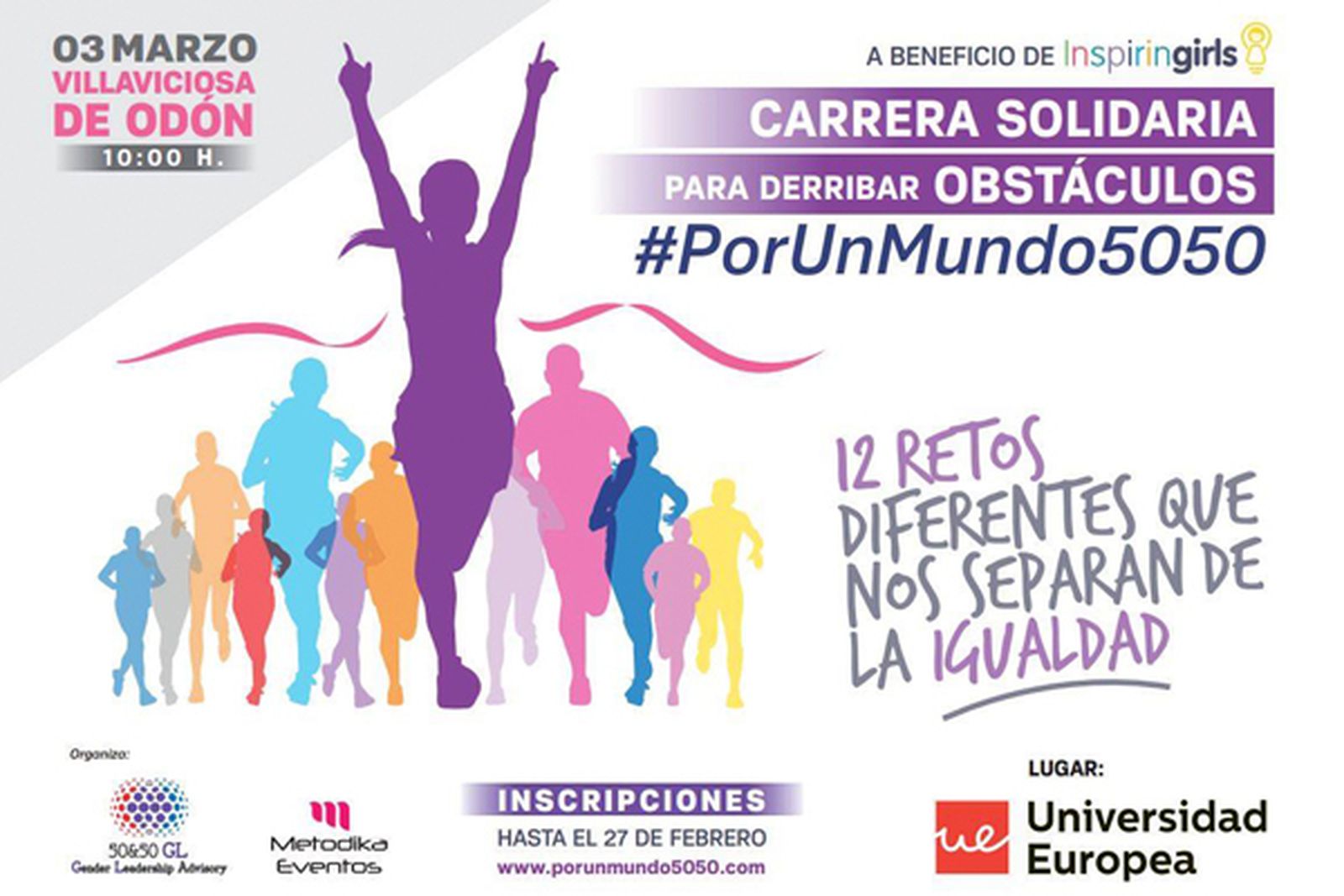 Gloria Lomana ha organizado la Primera Carrera Solidaria #PorUnMundo5050