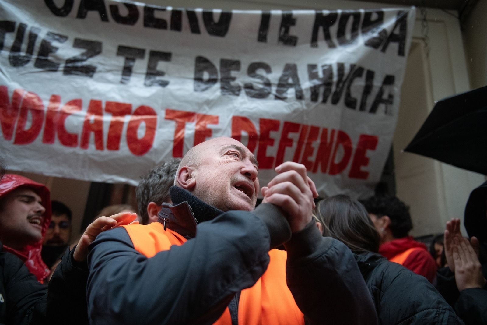 Cuarto intento de desahucio de Mariano Ordaz en la calle Carnero de Madrid