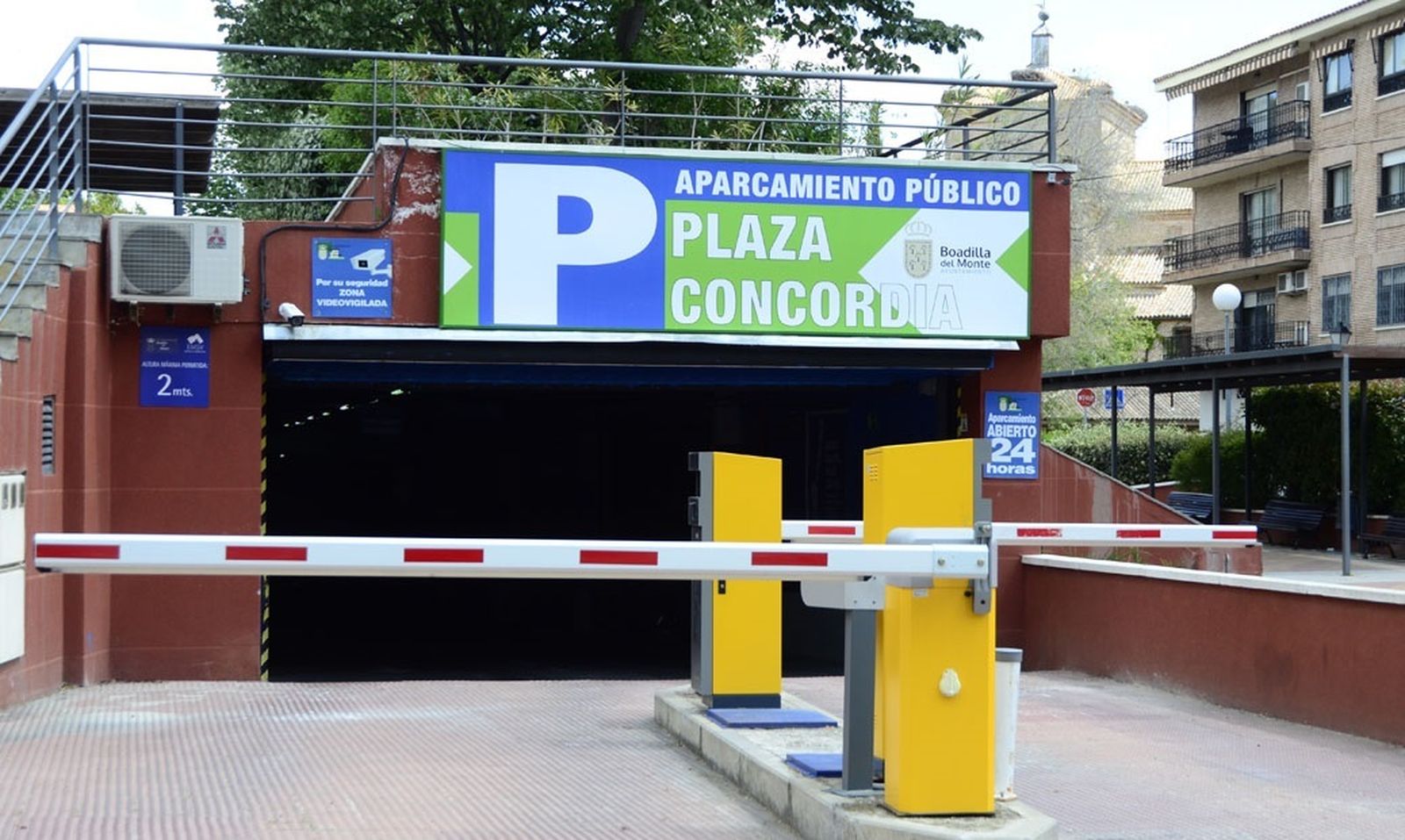 El parking de la plaza de la Concordia