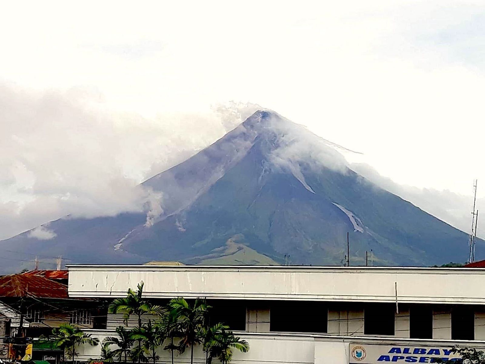 Volcán Mayón en Filipinas