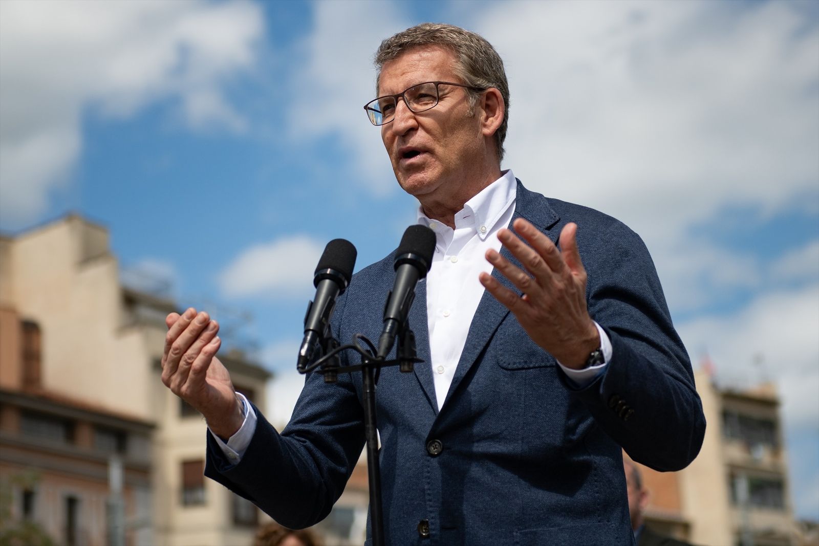 El presidente del PP, Alberto Núñez Feijóo