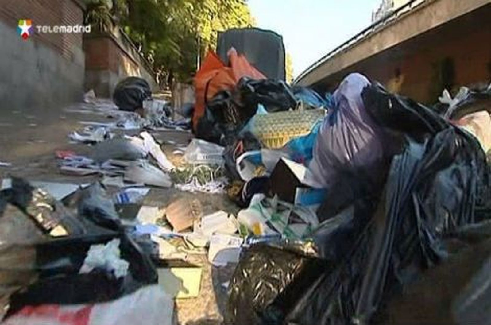 Los cinco detenidos en Madrid por quemar contenedores no son barrenderos en huelga