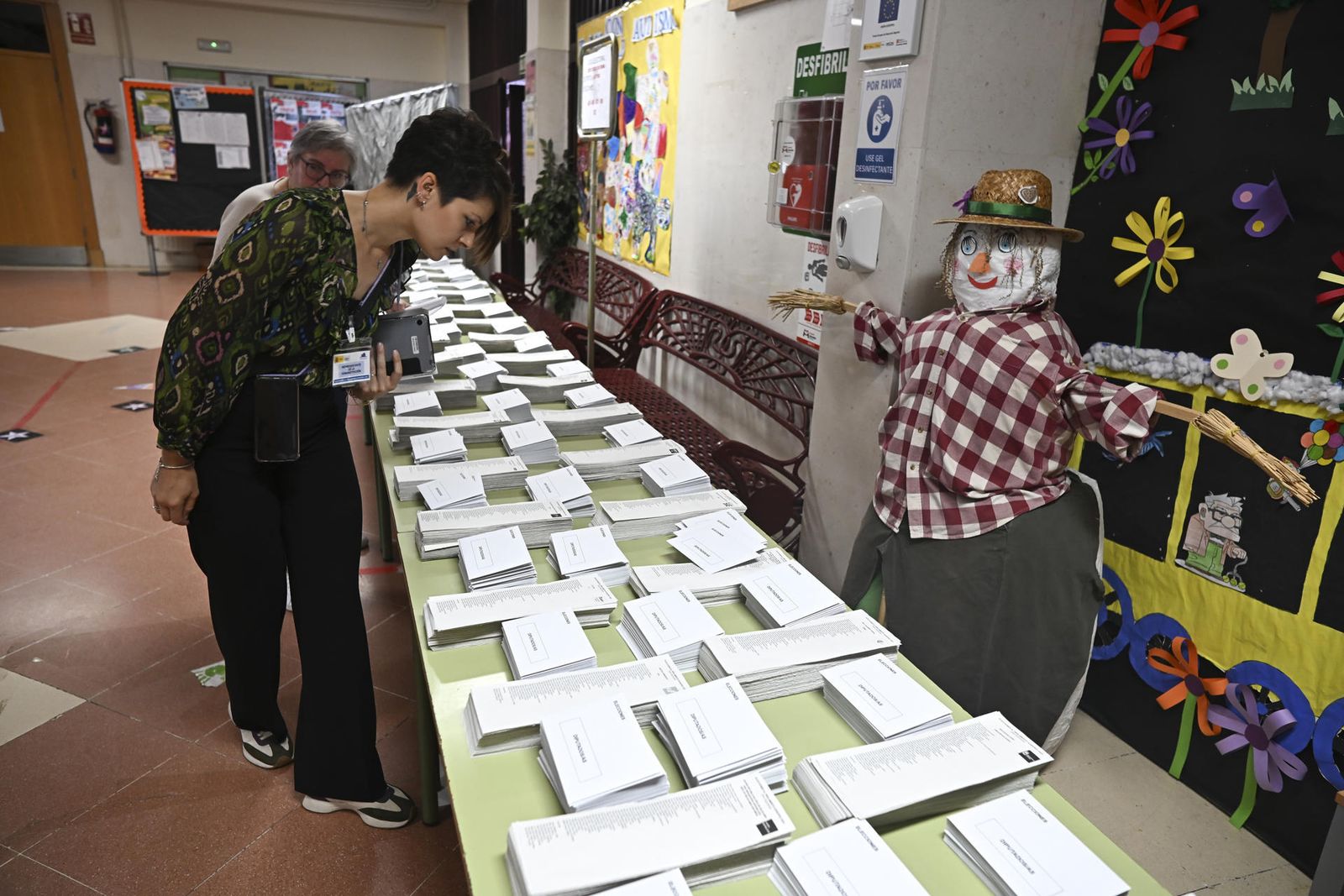Colegio electoral en Madrid