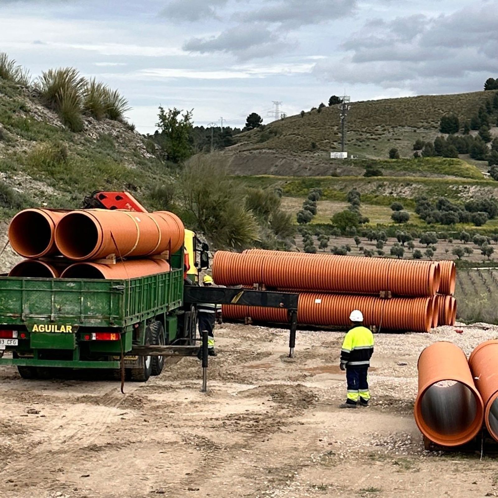Obras en el Paseo de la Ilusión de Arganda del Rey