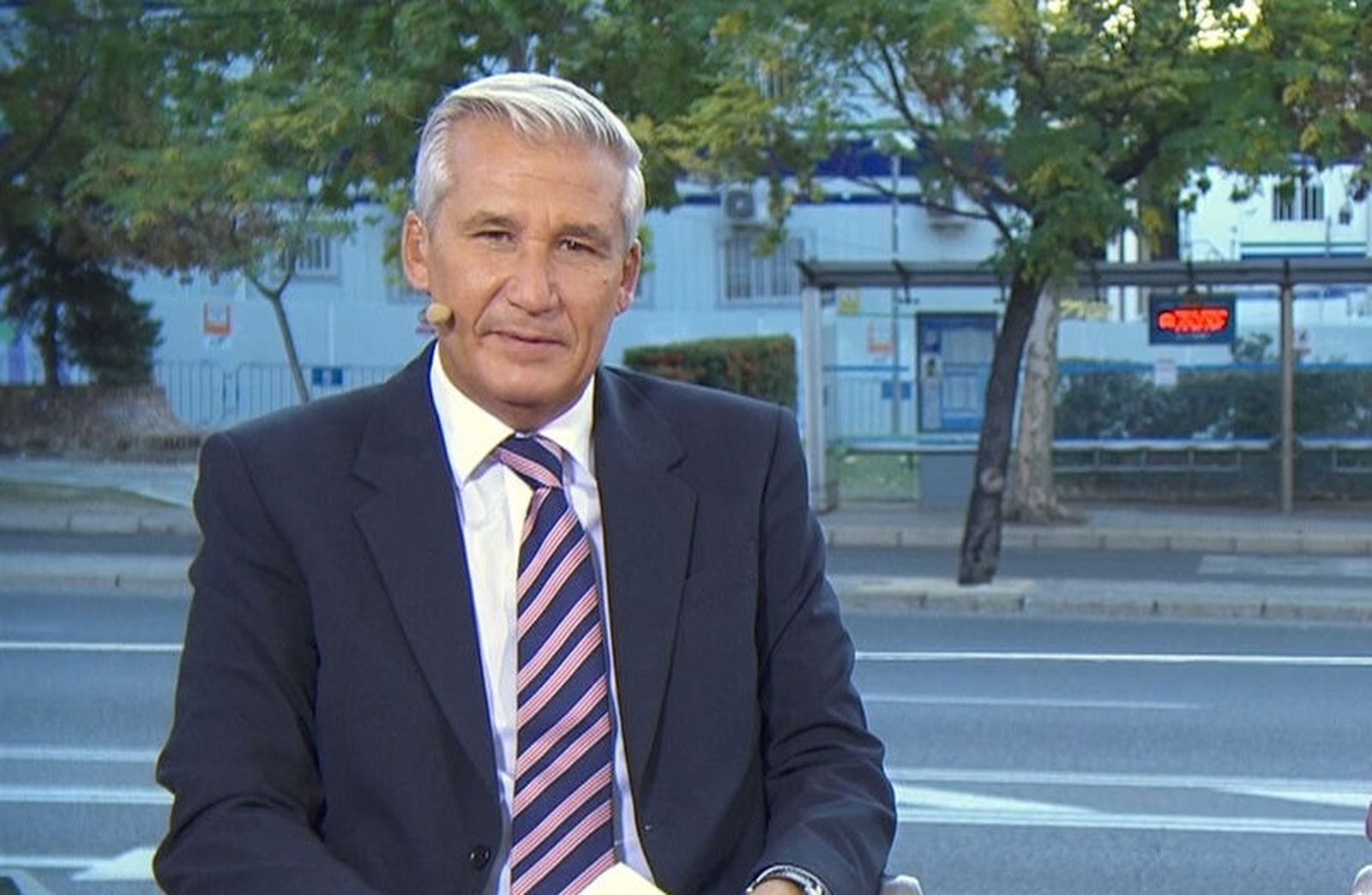 Víctor Arribas, al frente de la retransmisión en del Desfile Militar
