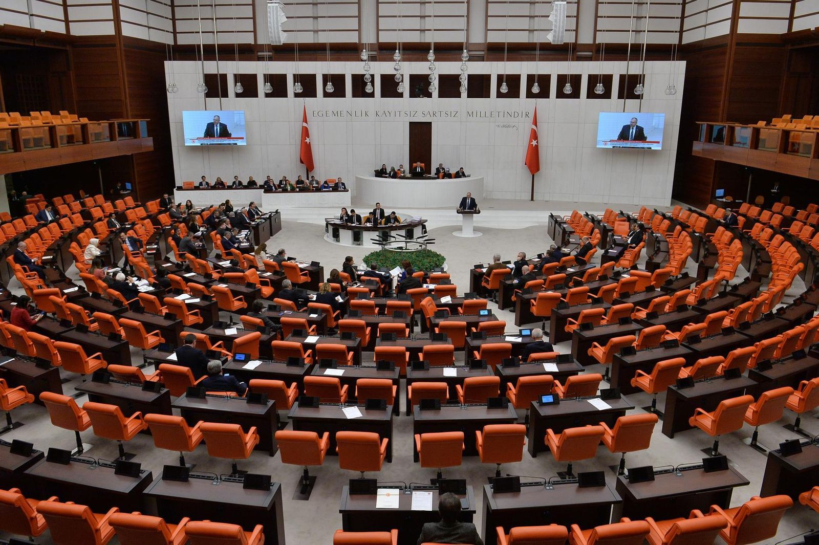 Una sesión del Parlamento turco
