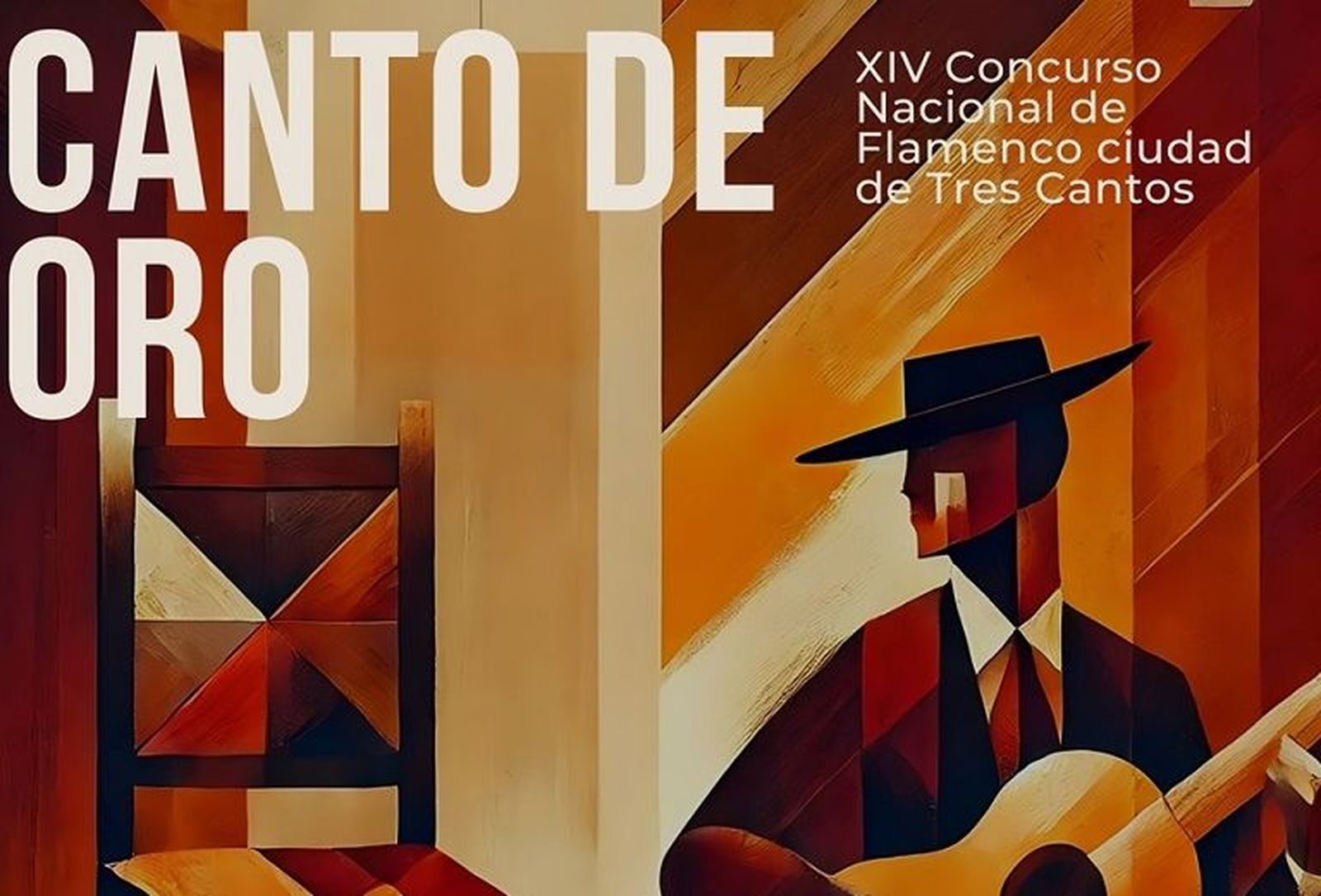 Cartel del concurso de Flamenco 'Canto de Oro'