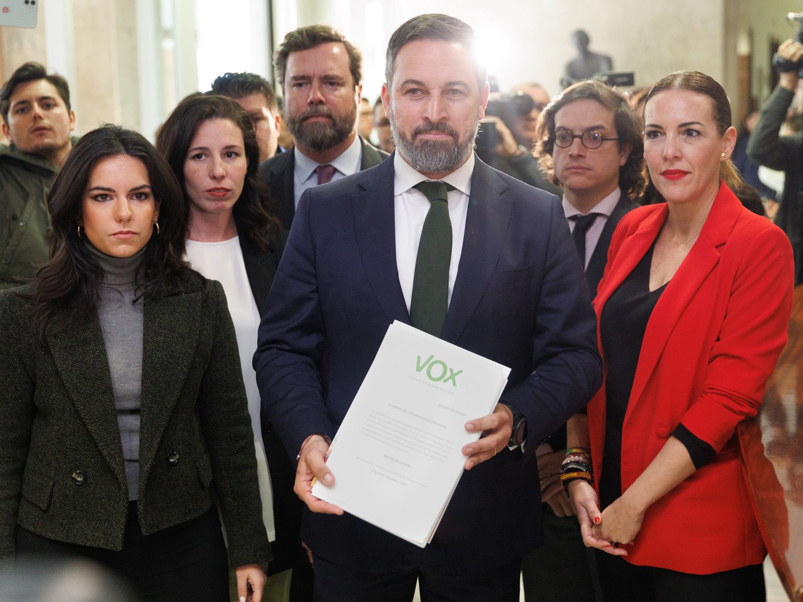 Vox registra su moción de censura