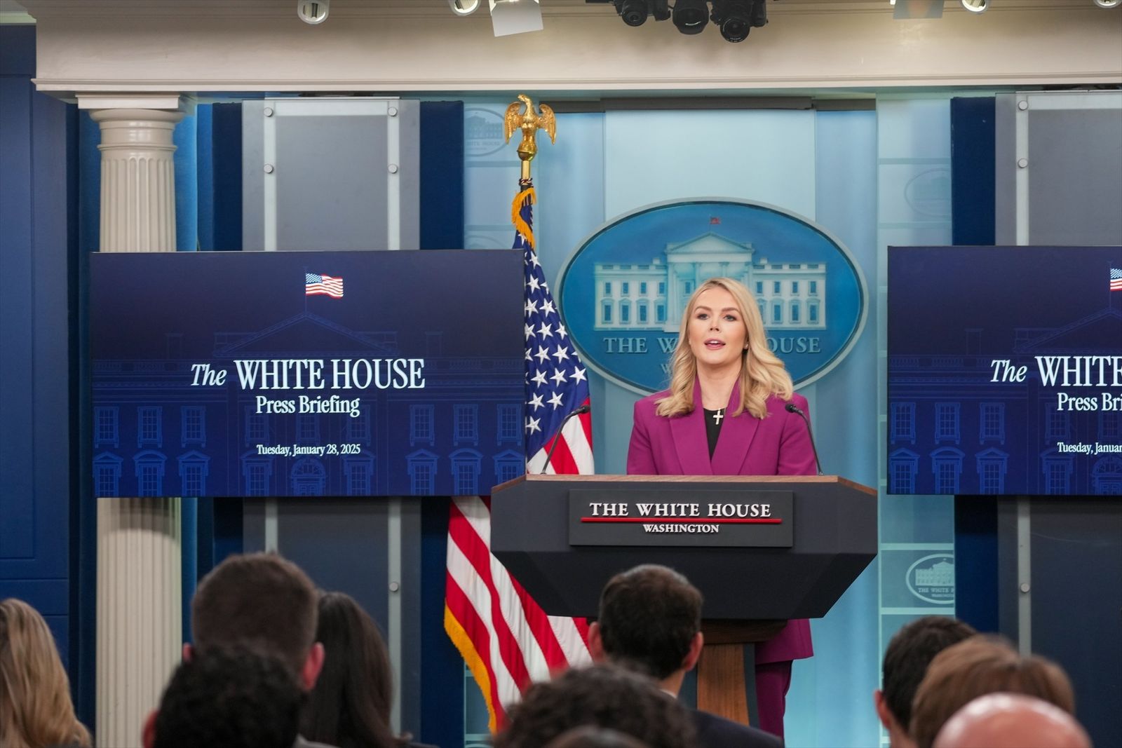 Karoline Leavitt, portavoz de la Casa Blanca