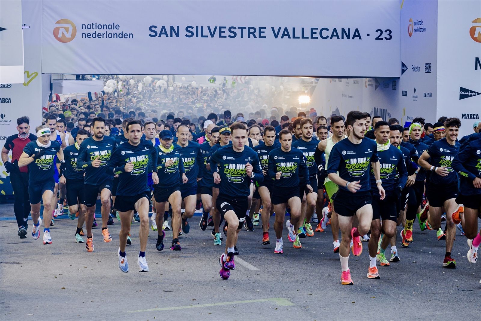 Salida de la carrera popular de la San Silvestre Vallecana 2023