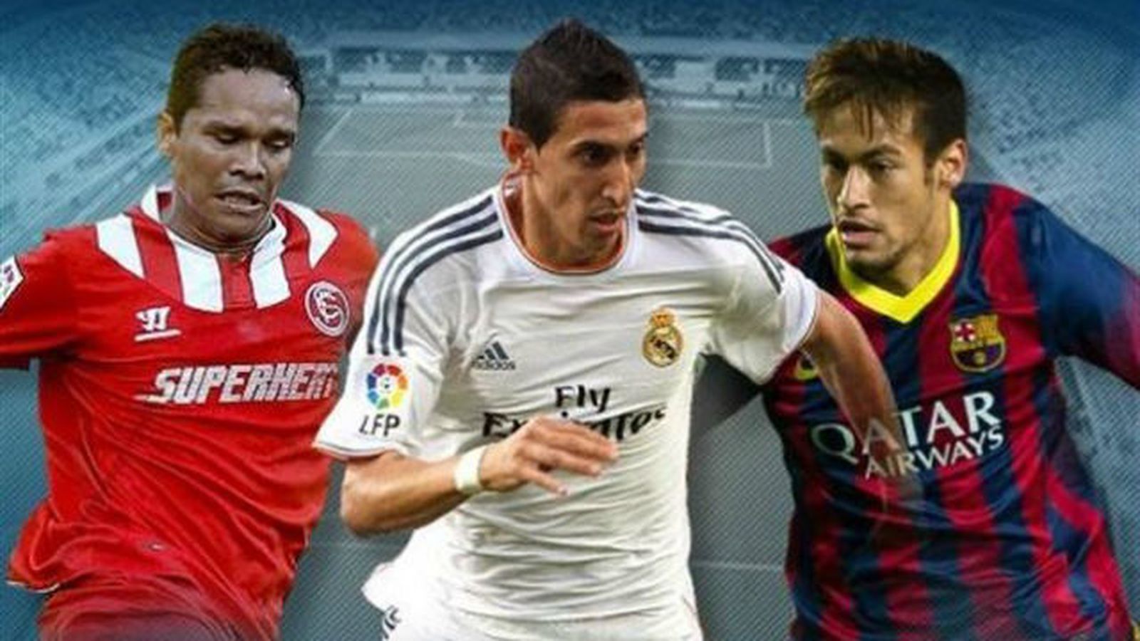 Bacca, Di María y Neymar